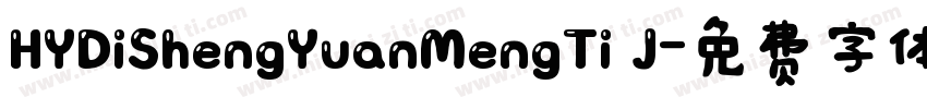 HYDiShengYuanMengTi J字体转换